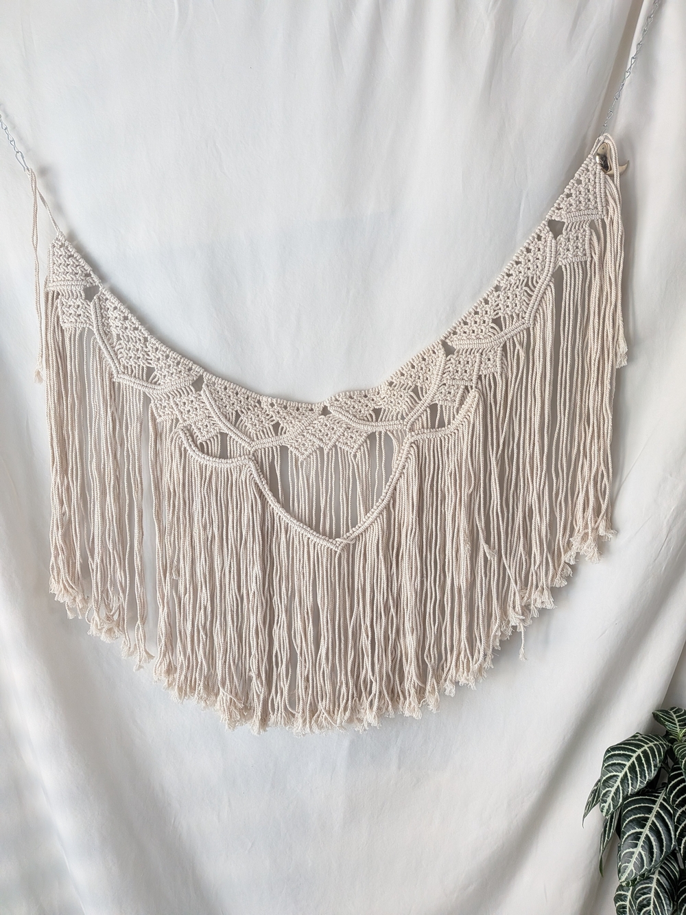Handmade Macramé Wall Hanging - Cream Boho Decor